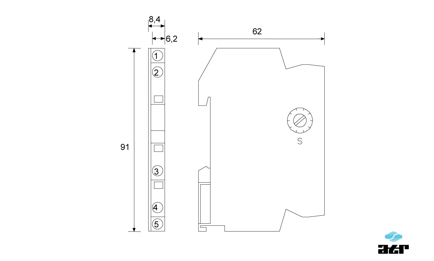 Gehäusemaße: ATR Digitale Signalverarbeiter DT11