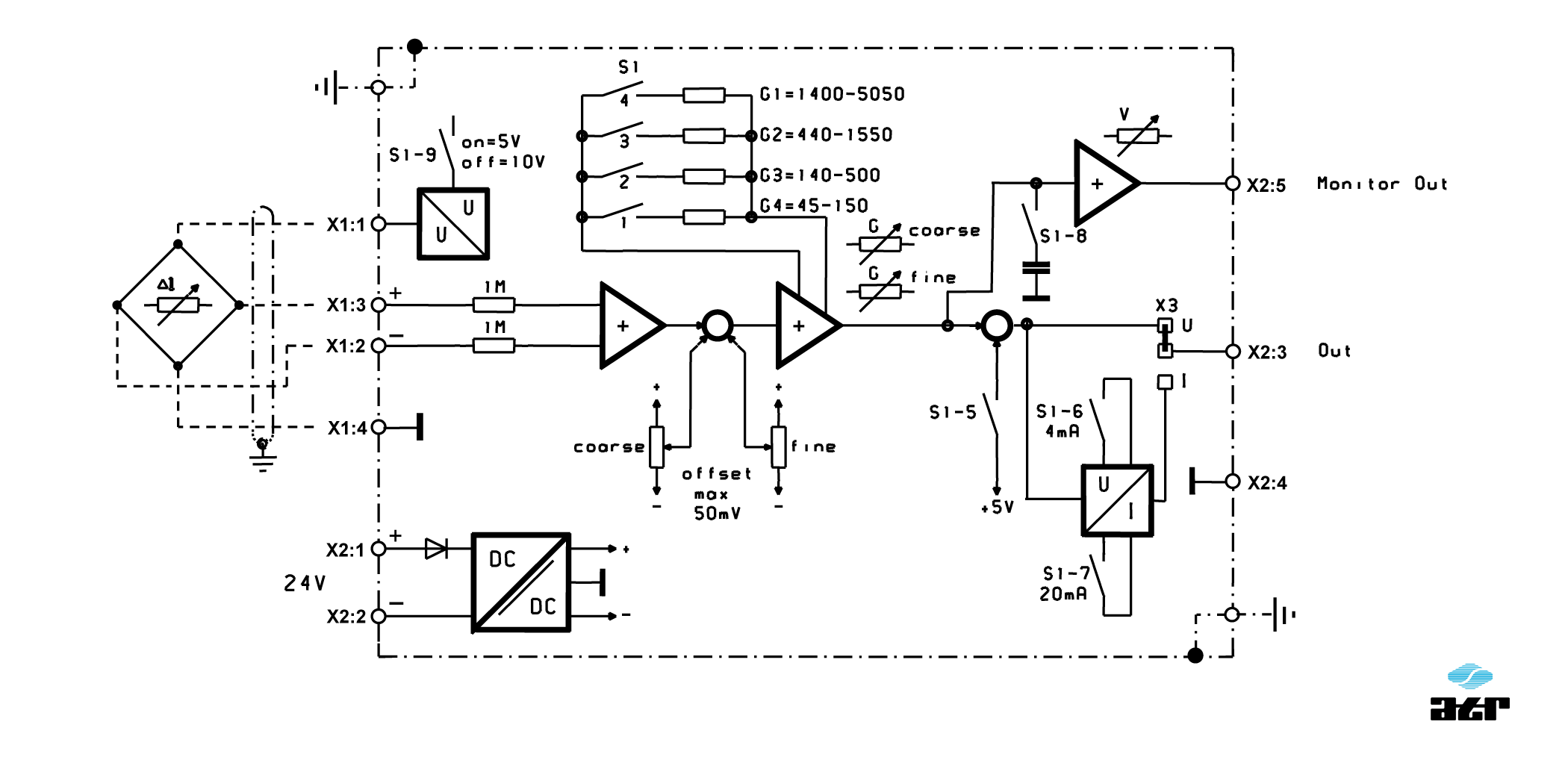 Anschlussplan: ATR Messverstärker VG140