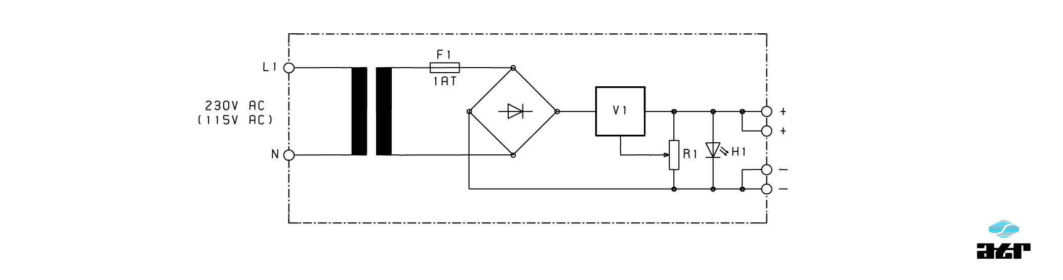 Anschlussplan: ATR Netzgerät NG800