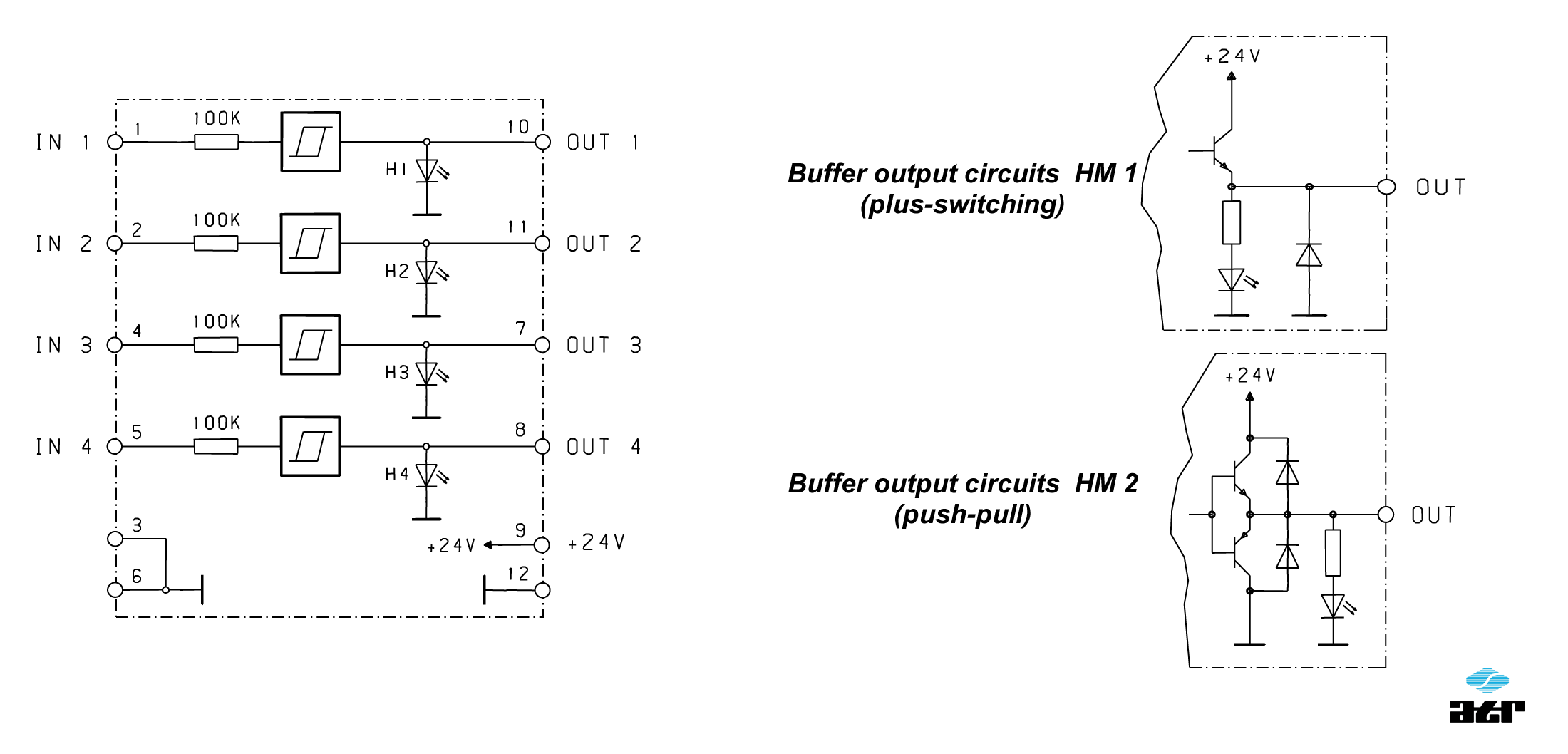 Anschlussplan: ATR Pegelumsetzer HM1 + HM2