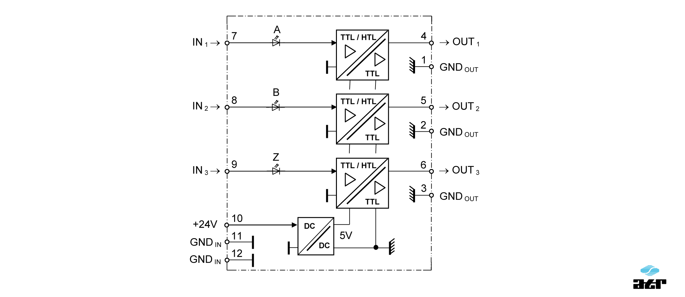 Anschlussplan: ATR Pegelumsetzer HM14