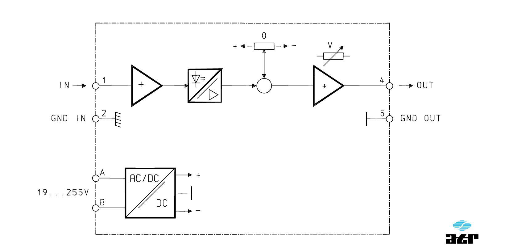 Anschlussplan: ATR Trennverstärker VM280-VM288